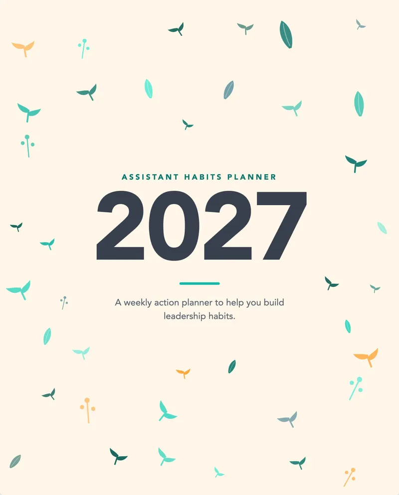 The Assistant Habits Weekly Planner