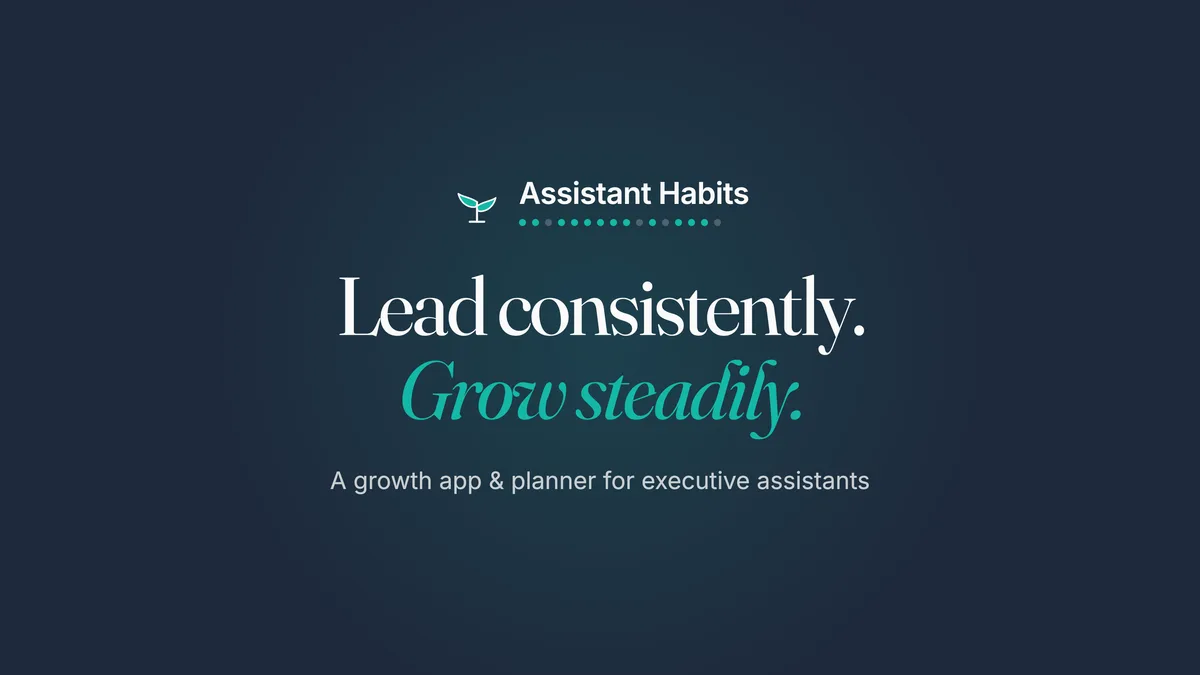 The Assistant Habits app and weekly planner